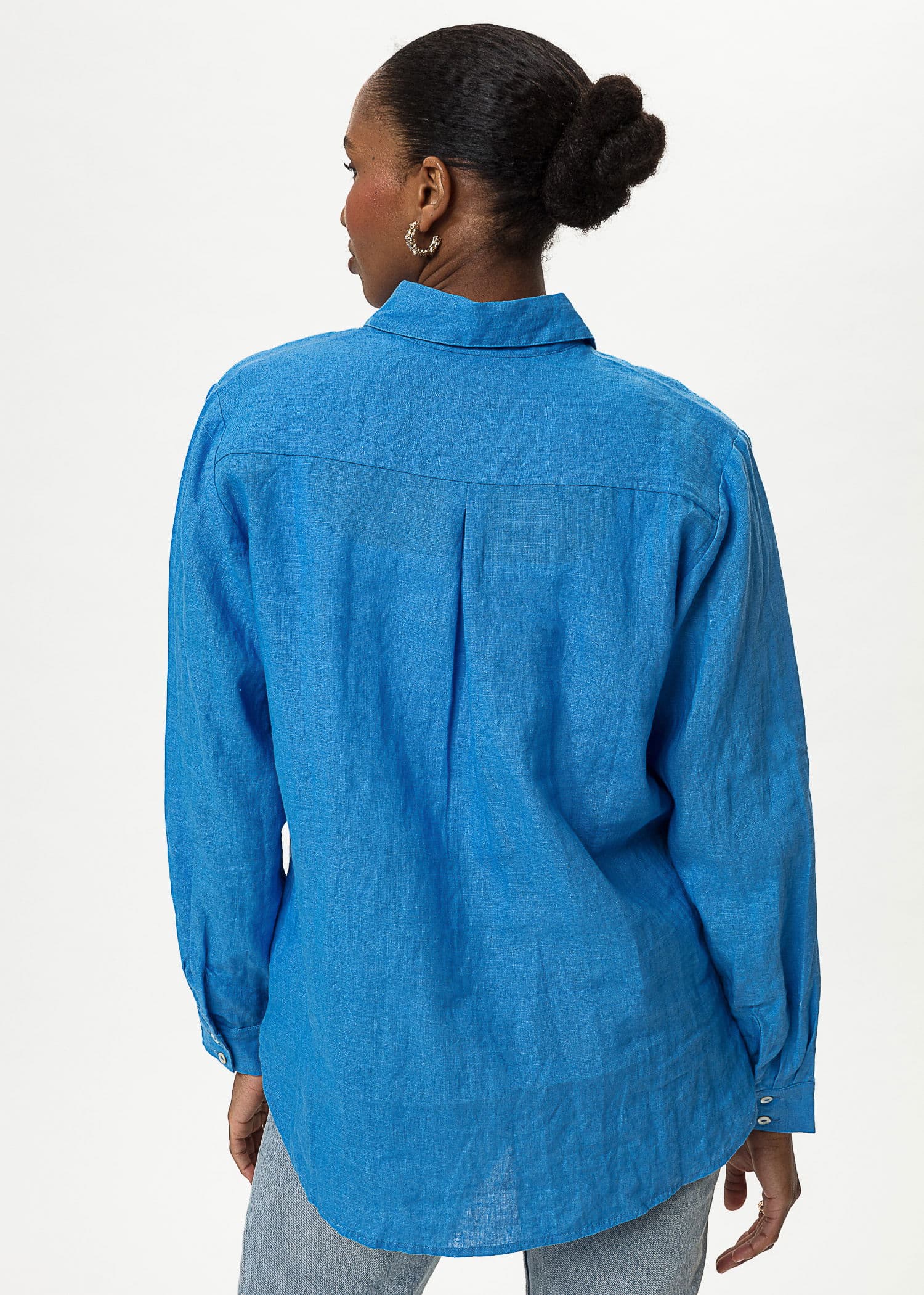 DIANA LINEN SHIRT - BLUE