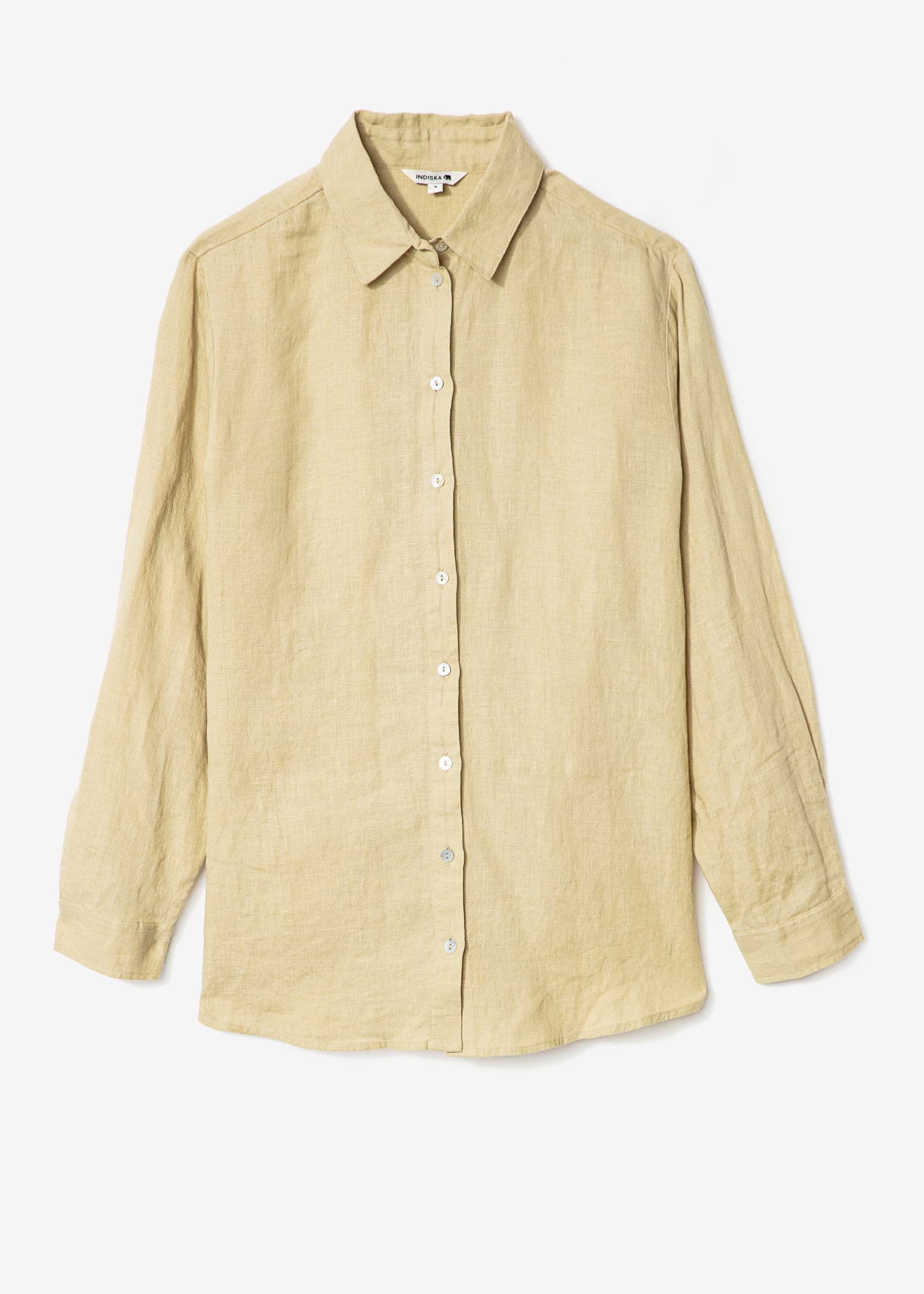 DIANA LINEN SHIRT - GREEN
