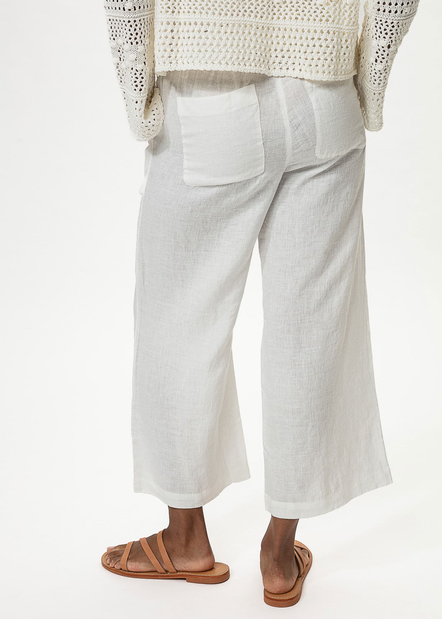 KAMAALA CROPPED PANT - WHITE