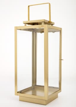 LIV LANTERN L - BRASS