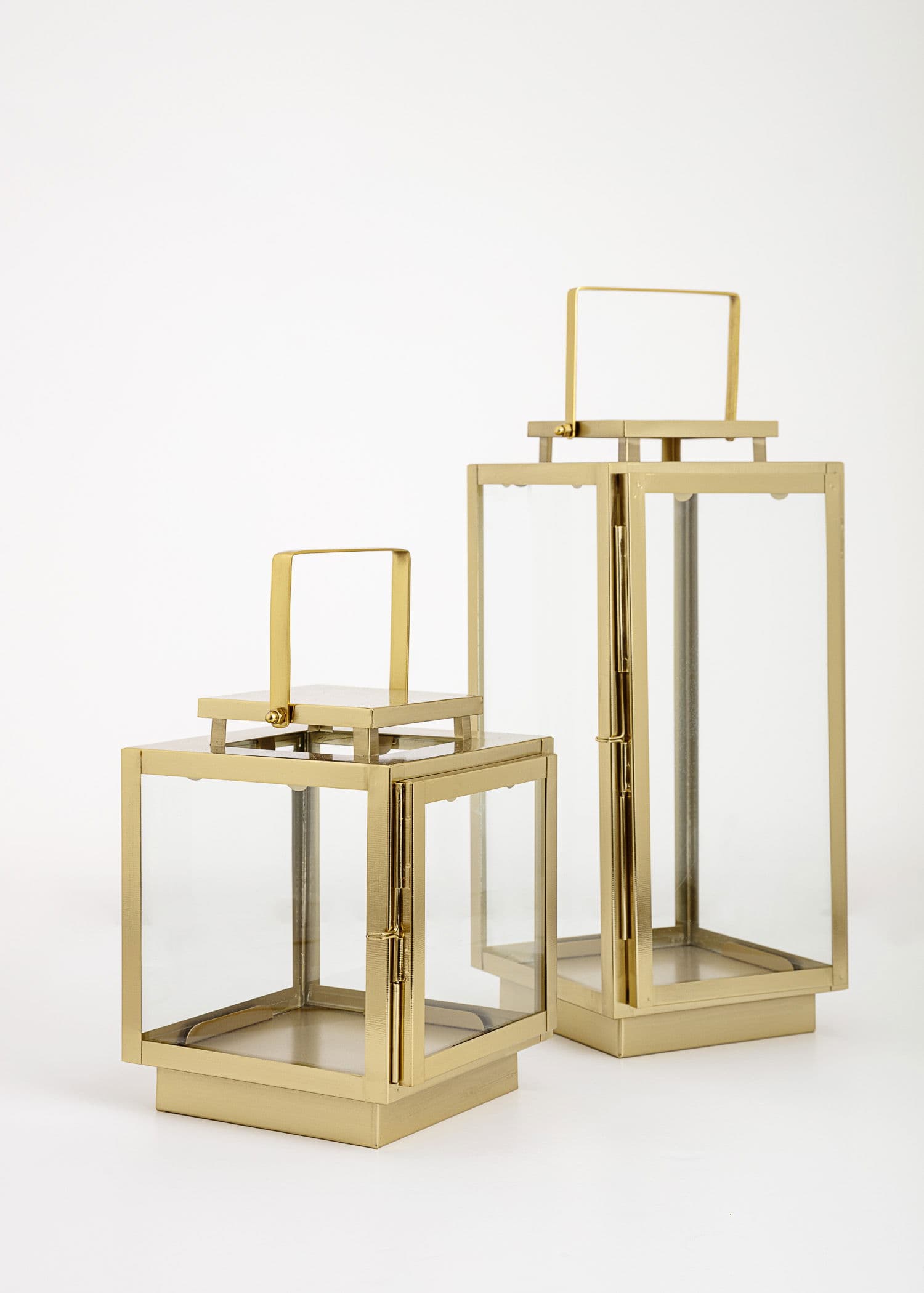 LIV LANTERN L - BRASS