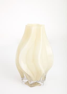 PLEATS VASE - OFFWHITE