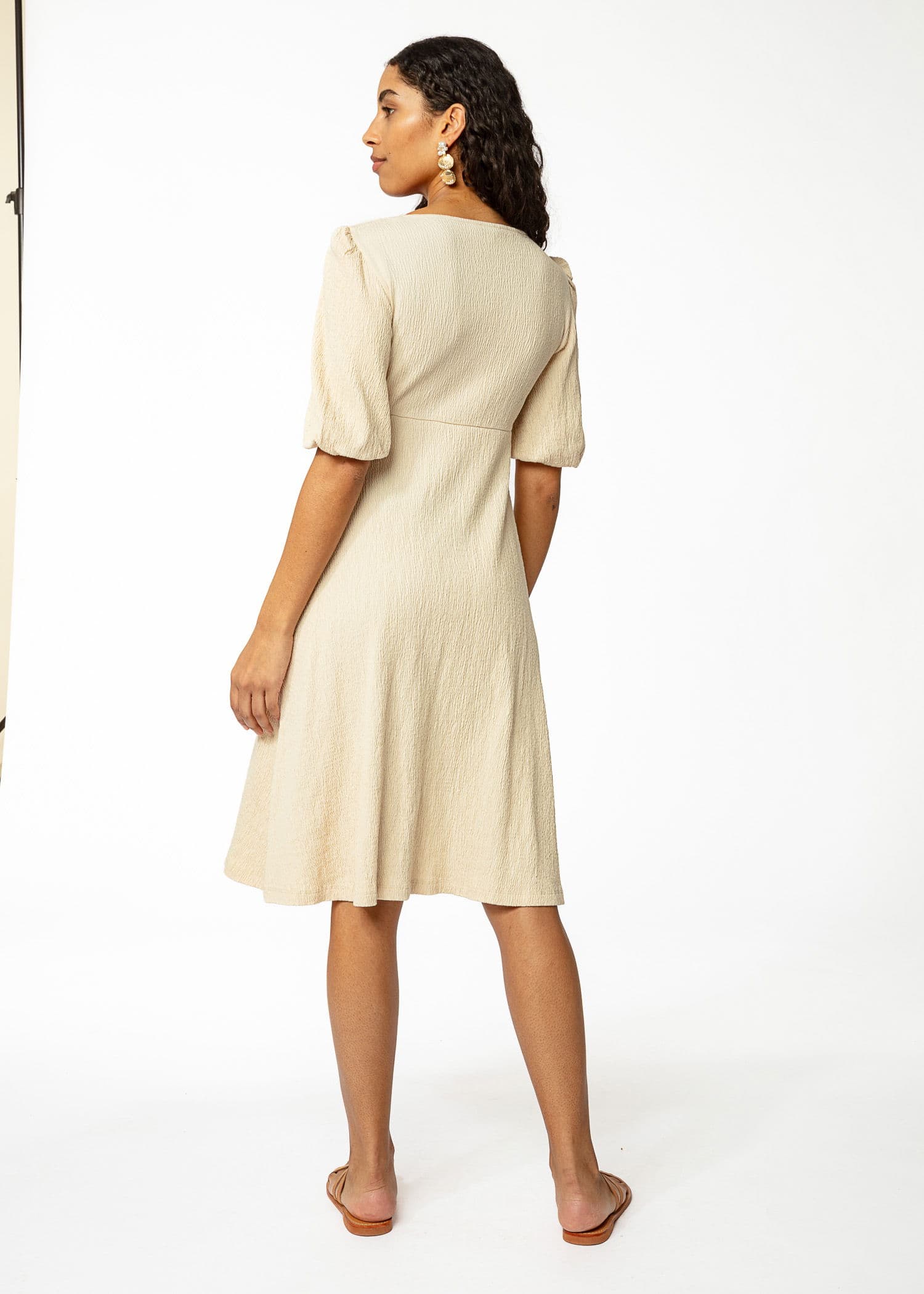 TIMEA DRESS - BEIGE