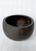 Vintage Wood bowl 30cm - DKBROWN