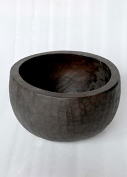 Vintage Wood bowl 30cm - DKBROWN