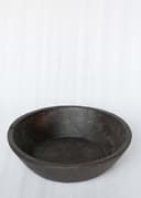 Vintage Wood bowl 37cm - DKBROWN