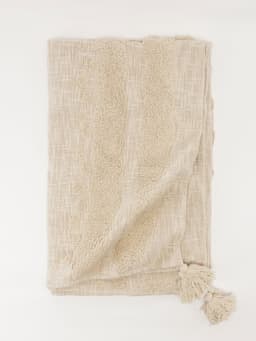 LAHAR COTTON THROW - OFFWHITE