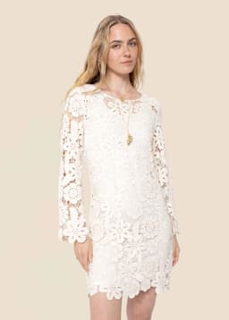FLEUR DRESS - OFFWHITE