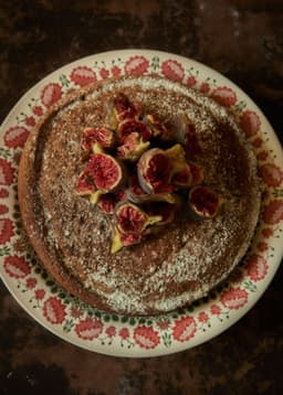 DUA SERVING PLATTER - EMB FLOWER RED