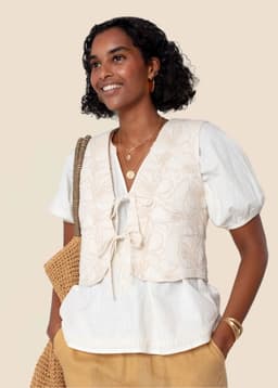 VINA VEST - OFFWHITE