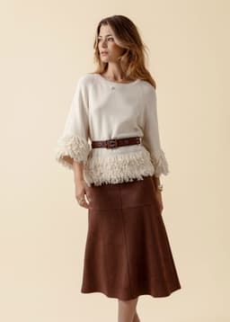 ALINA SKIRT - BROWN