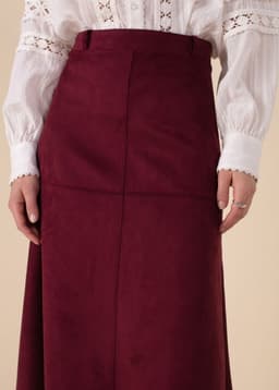 ALINA SKIRT - BURGUNDY