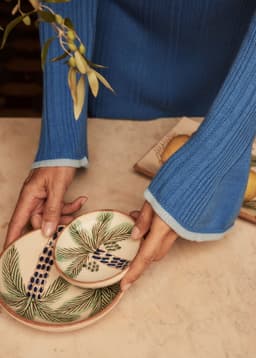 KILIIM SMALL PLATE - PALM