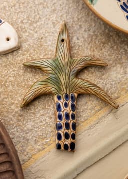 KILIIM PALM ORNAMENT - GREEN