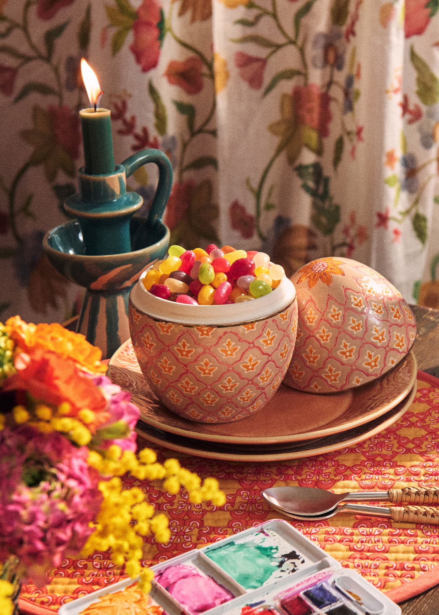 CERAMIC Håndmalt påskeegg - Rosa 1 - Indiska