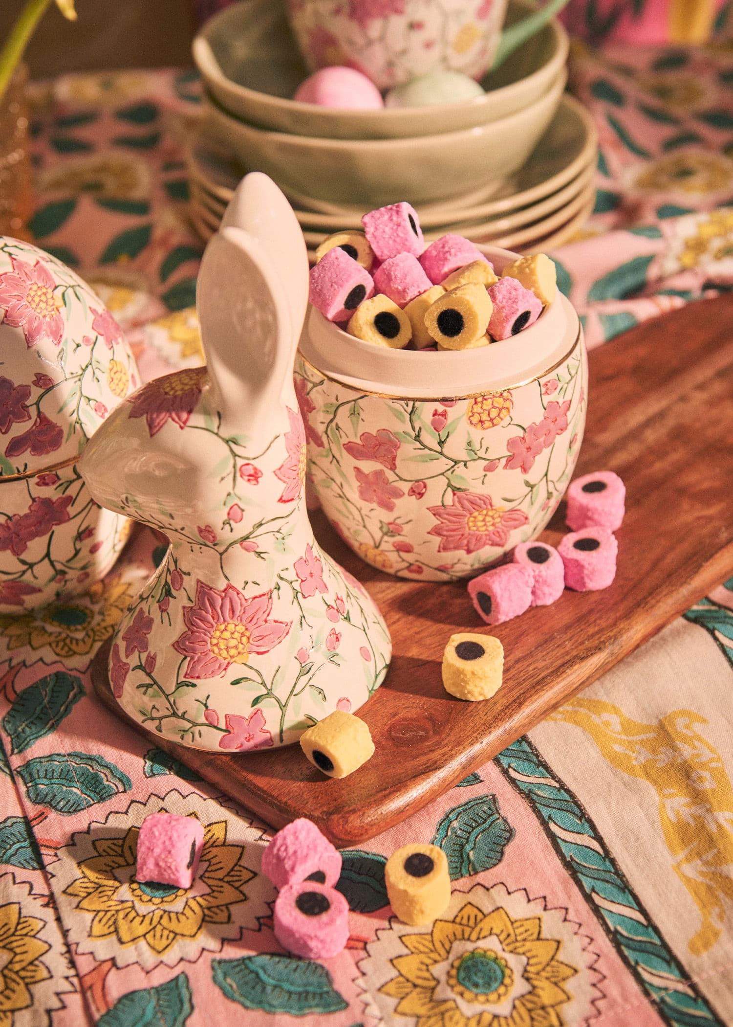 RABBIT Godterikrukke med lokk - Rosa 1 - Indiska