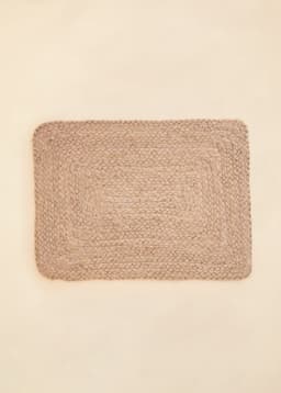 Jute Placemat Rectangular - BEIGE