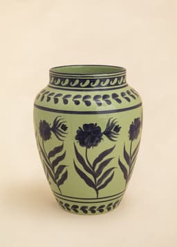 FLORA VASE - GREEN BLUE