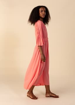 CALLIOPE DRESS - CORAL