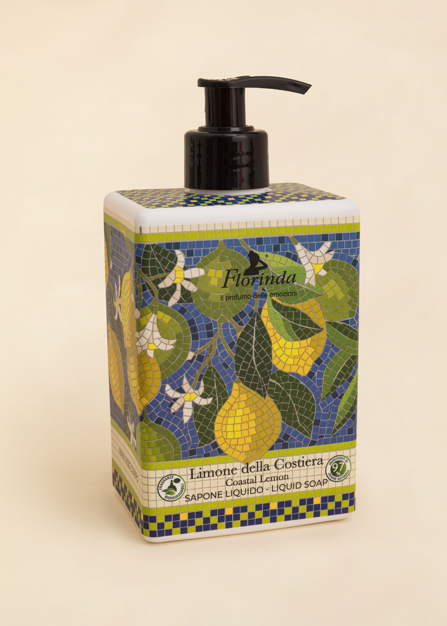 FLORINDA Handtvål - Coastal Lemon, 500 ml - Grön 1 - Indiska
