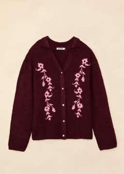LOLA CARDIGAN - PLUM