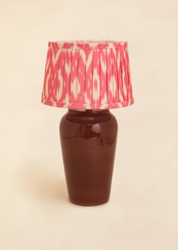 SANA TABLE LAMP - BURGUNDY