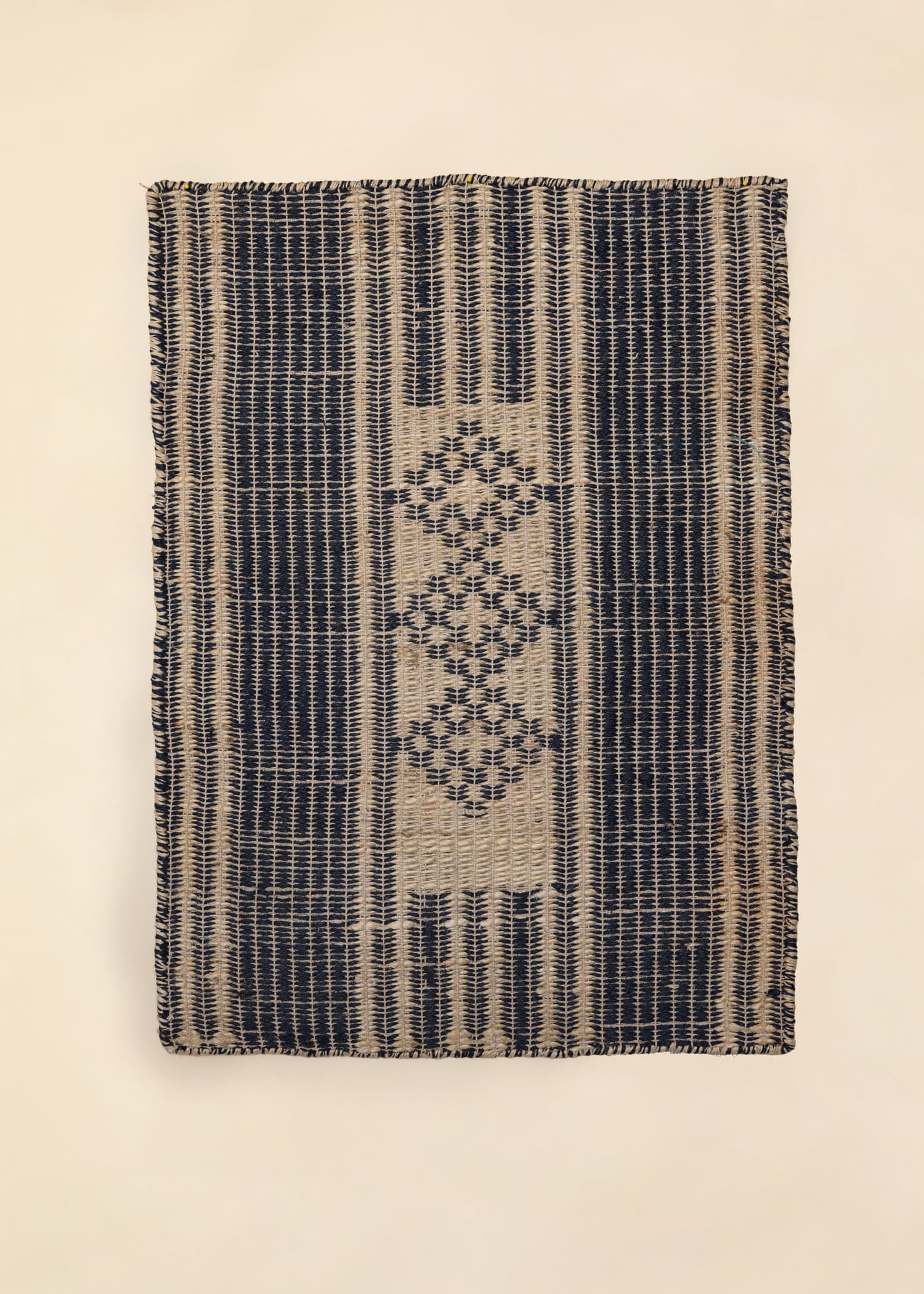 Jute Vendbart juteteppe 60x90 cm - Blå 1 - Indiska