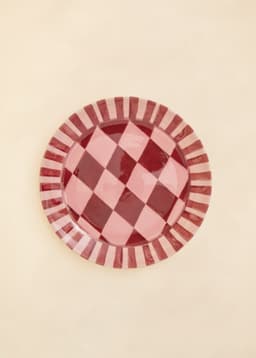 HARLEQUIN PLATE - PINK