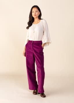 MANNY CORD PANT - BURGUNDY