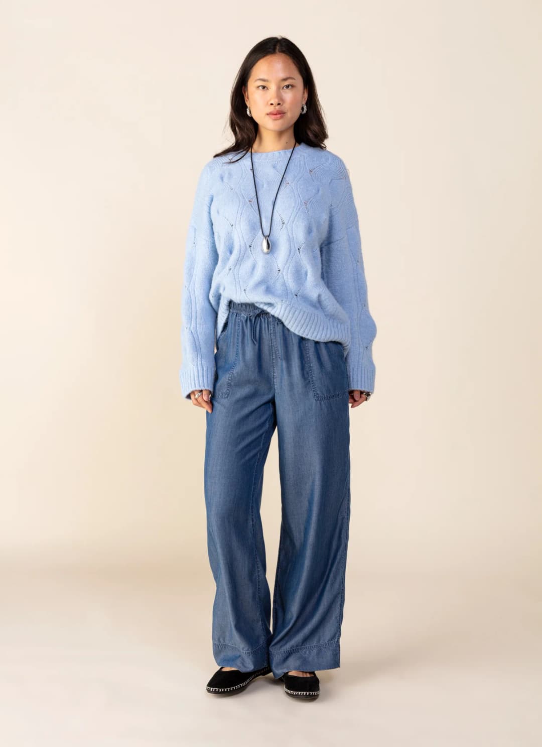 KIENNA Byxor i tencel-lyocell - 1 - Indiska