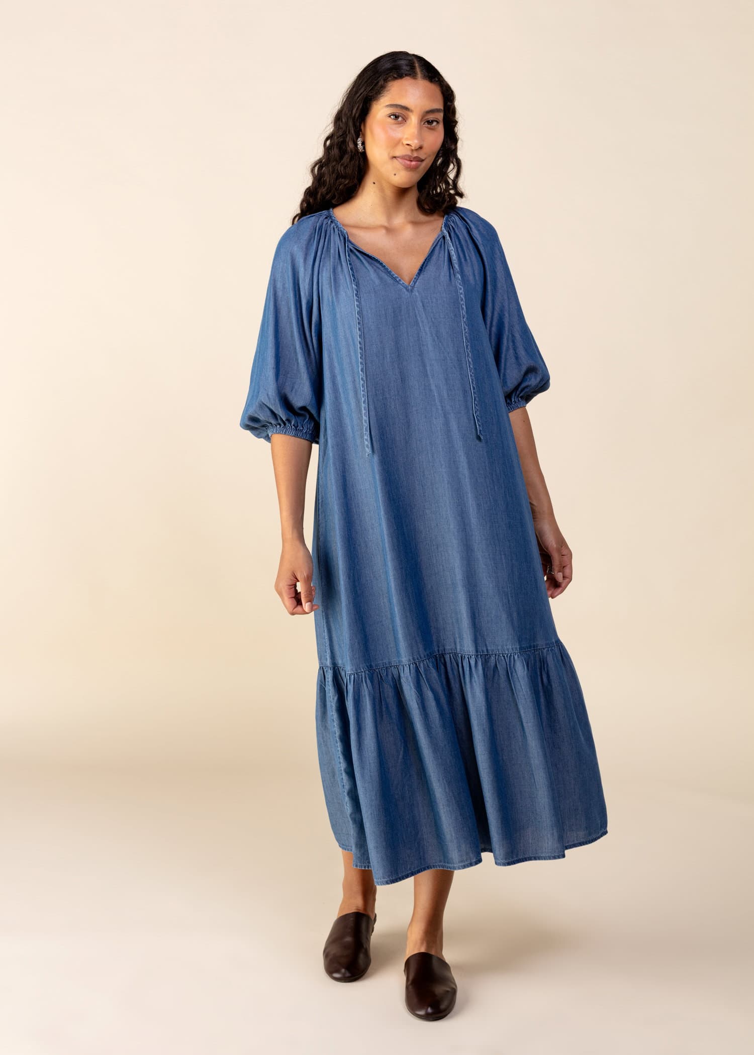 AVA Tencel-mekko - Sininen 1 - Indiska
