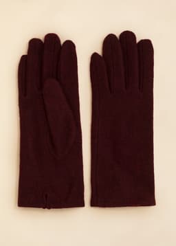 PIA GLOVES - BURGUNDY