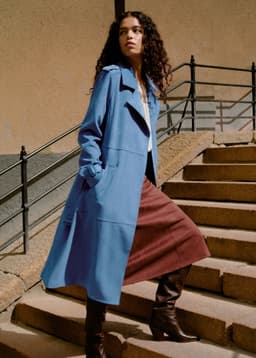 ANTONELLA COAT - BLUE