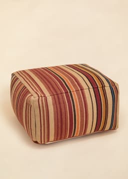 Kilim Square Pouf - RED