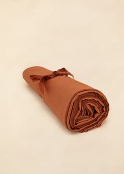 Greta Flat Sheet - BROWN