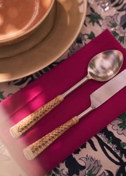 RATTAN CUTLERY S/4 - RATTAN