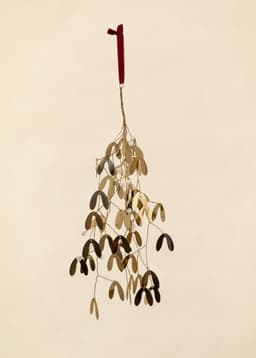 METAL MISTLETOE - GOLD