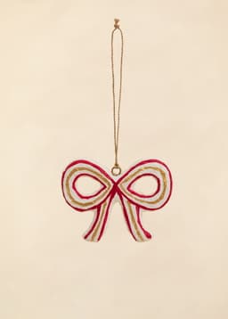 BOW ORNAMENT - RED