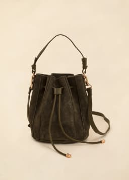 Bucket Suede Bag - GREEN