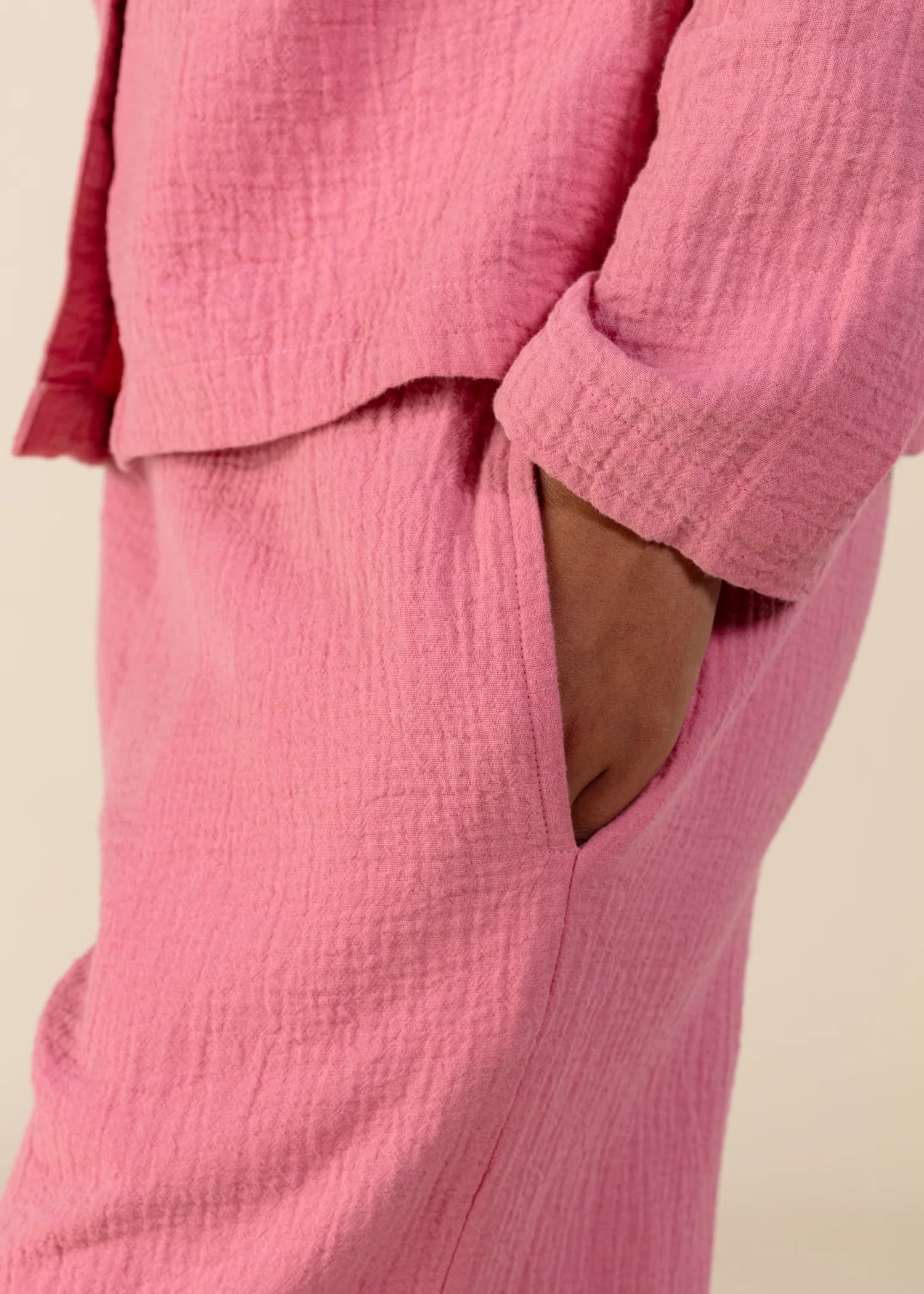 Hazel Pysjamasbukser i beek wave - Rosa 2 - Indiska