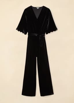LAC VELOUR JUMPSUIT - BLACK