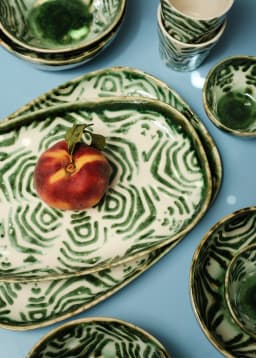 CALDAS SERVING PLATTER - GREEN