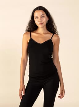 SINA LACE TOP - BLACK