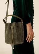 Bucket Suede Bag - GREEN