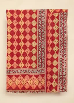 Kantha Throw - RED