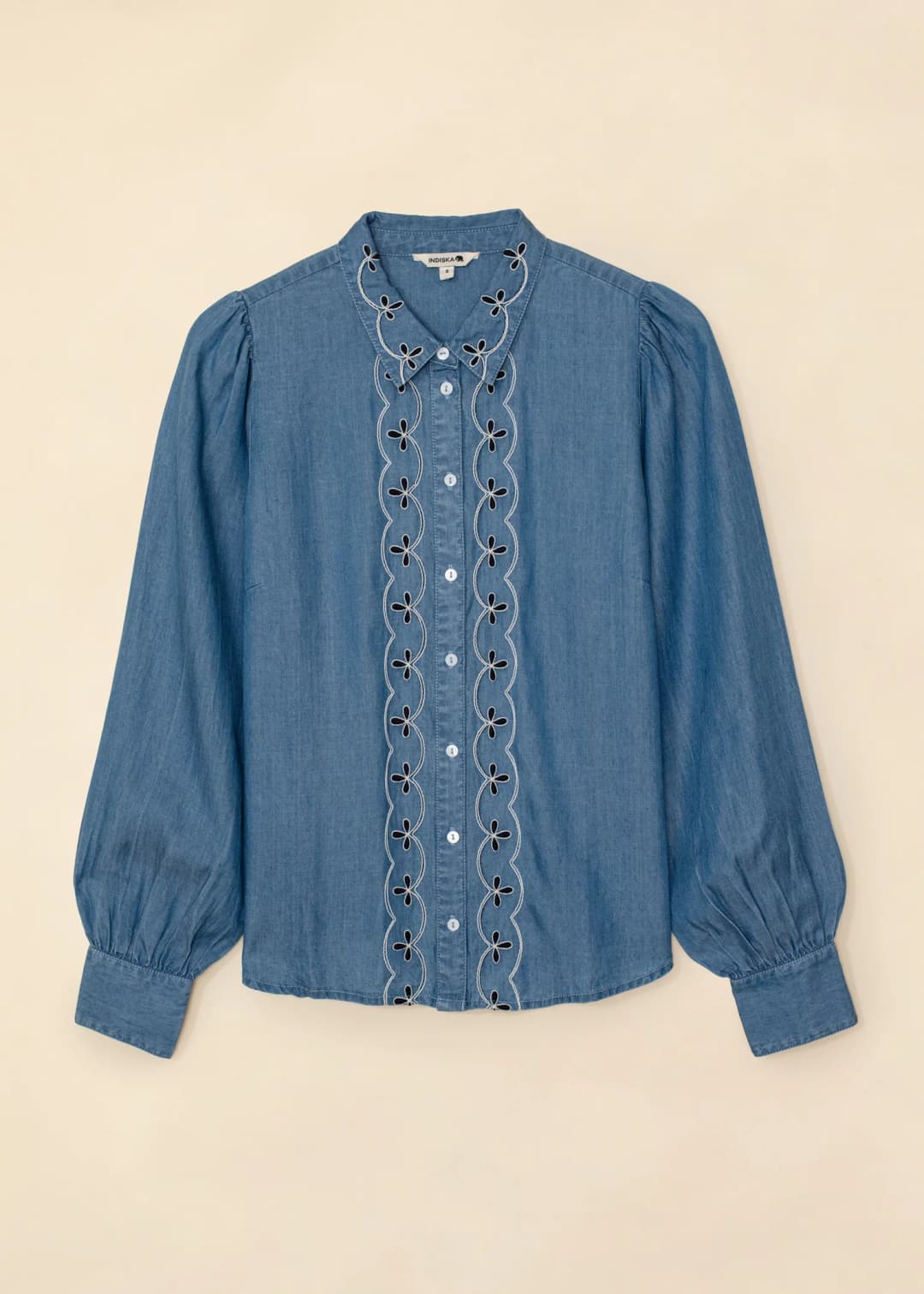 HILMA Broderad tencelblus - 1 - Indiska