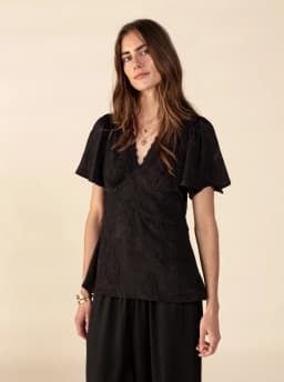 LAURA BLOUSE - BLACK