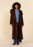 PHOEBE COAT - DKBROWN