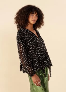 SAGA BLOUSE - BLACK
