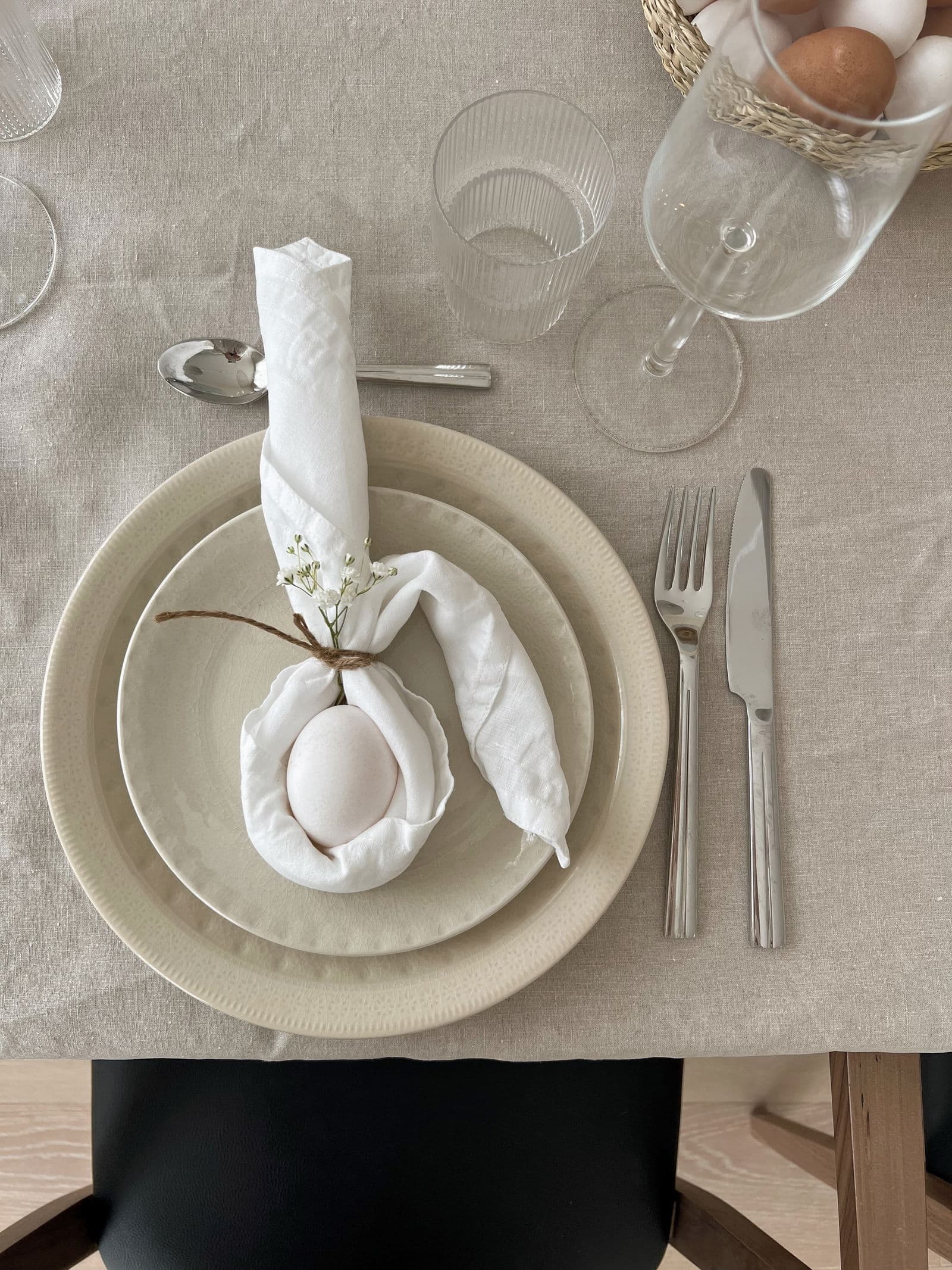 CHENNAI Jälkiruokalautanen kivitavaraa - Beige 3 - Indiska